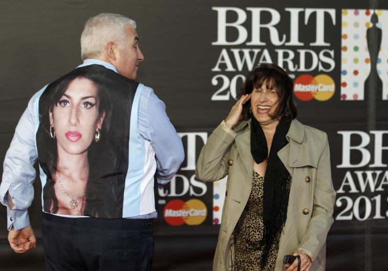 Mitch and Janis Winehouse, the father and mother of the late singer Amy Winehouse