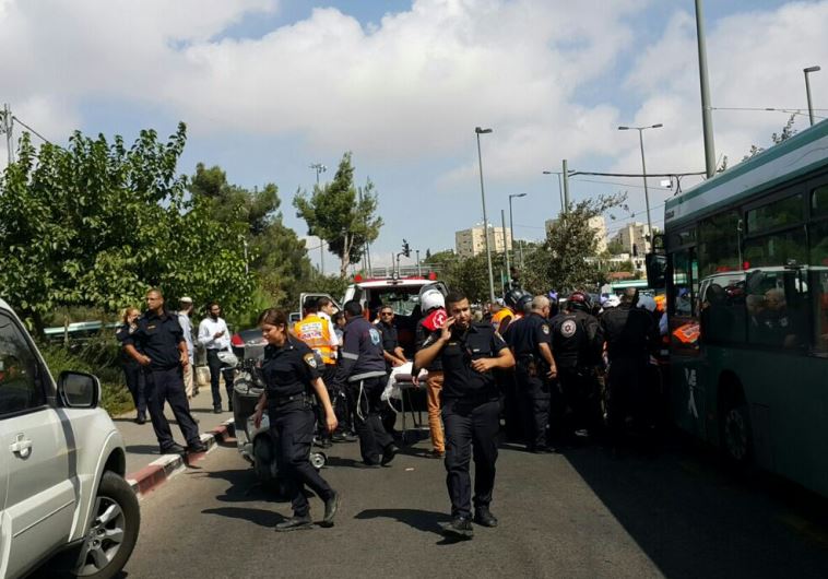 Scene of stabbing attack in Jerusalem