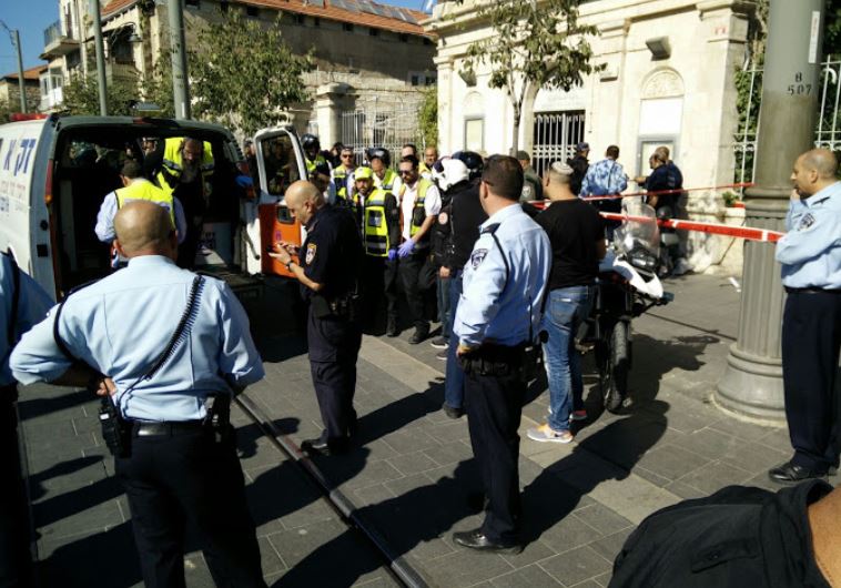 Scene of stabbing attack in Jerusalem