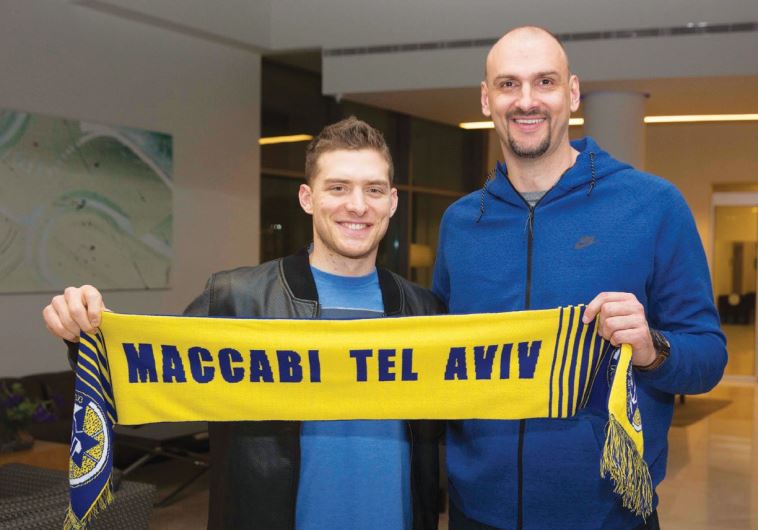 RETURNING Maccabi Tel Aviv guard Gal Mekel (left) said he is looking forward to working with coach Zan Tabak after signing a three-and-a-half year contract with team