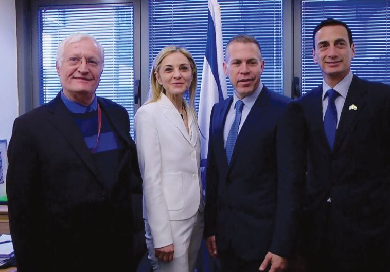 From left: Matthew Bronfman, Gilad Erdan, Michal Grayevsky and Chaim Chesler