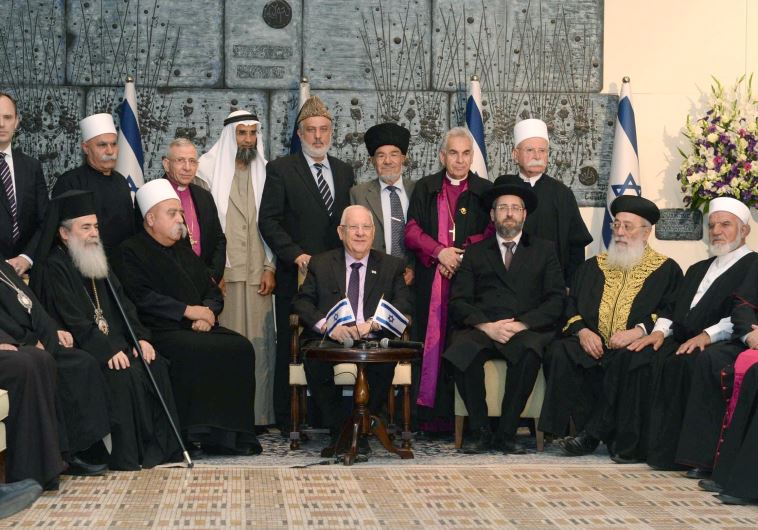 President Reuven Rivlin hosts religious leaders at his residence