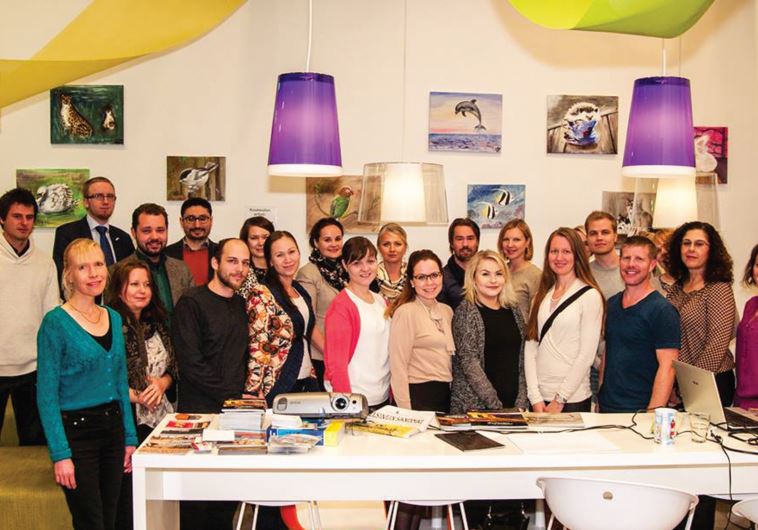 A PHOTO of some of the students participating in the trip to Sderot.