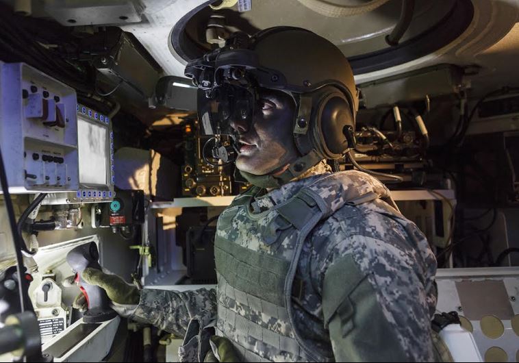 Photos attached of Elbit IronVision helmet, unveiled on Tuesday.