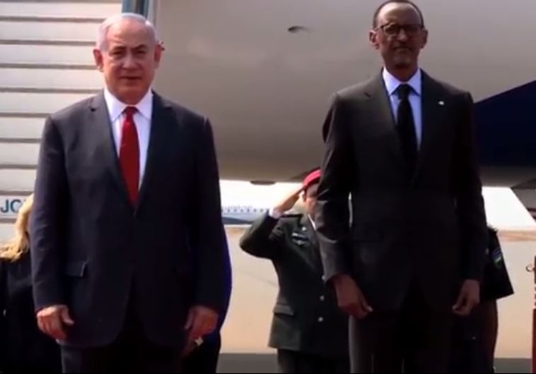 Netanyahu arrives in Rwanda