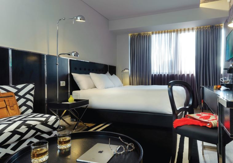 EACH FLOOR is filled with deliberate graffiti from some of Tel Aviv’s better-known street artists.