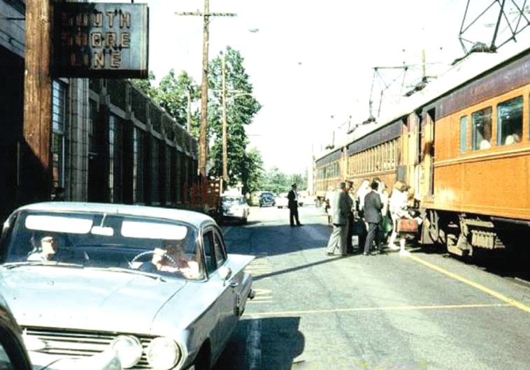The downtown station of the Chicago South Shore and South Bend Railroad in Michigan City, Indiana