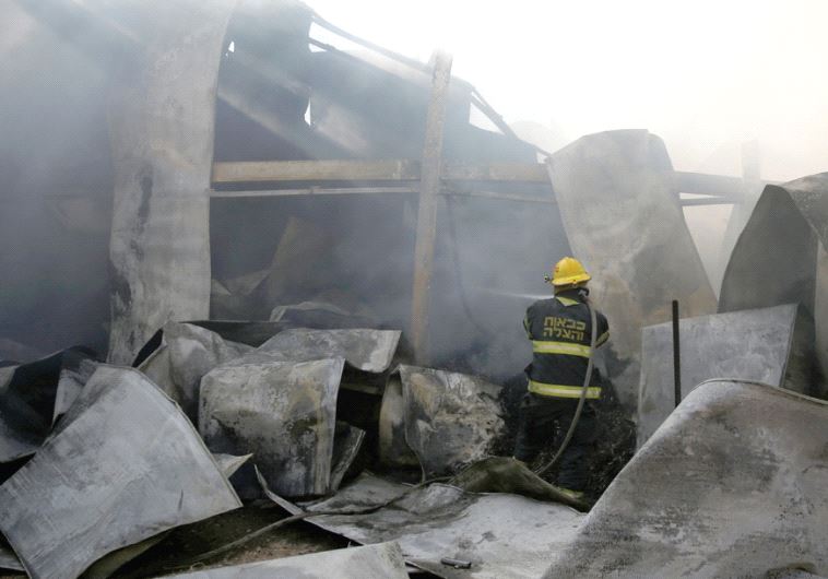 Yoram's art gallery after the fire