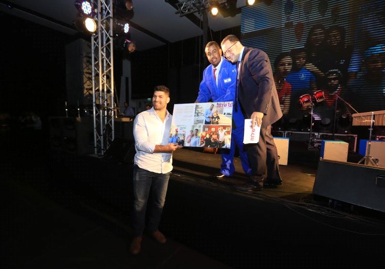 Israeli Judoka Uri Sasson at the Shalva event