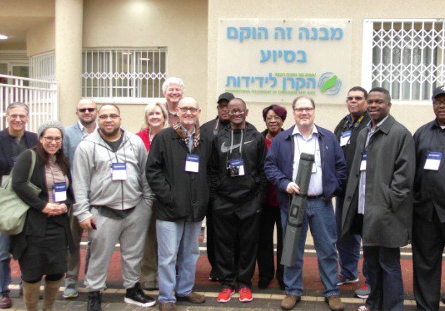 The Baptist leaders at the IFCJ-supported Beit Gilboa orphanage.