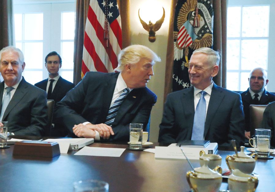 US PRESIDENT Donald Trump holds a cabinet meeting at the White House this week.