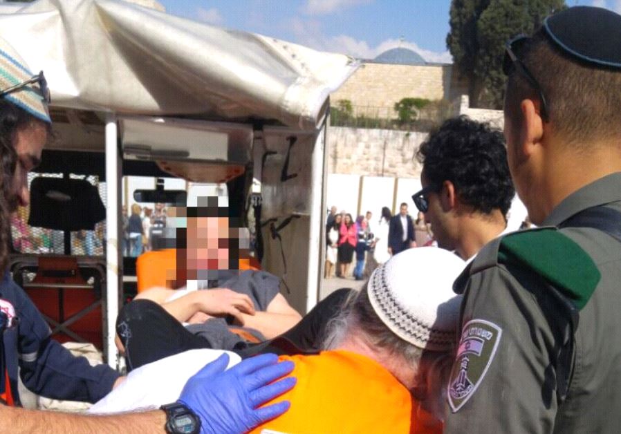 Scene of a stabbing attack near Jerusalem's Damascus Gate Saturday