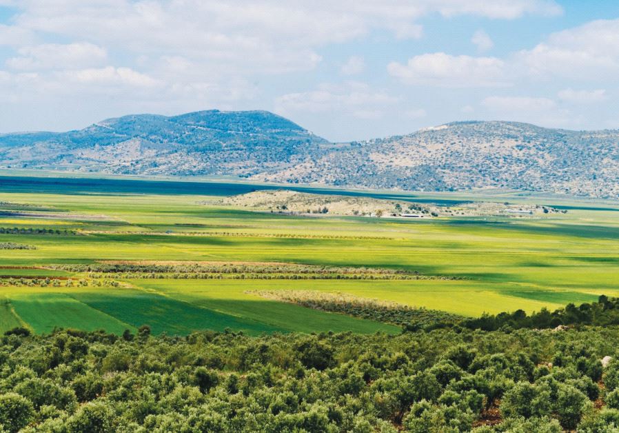 A view of the Netofa Valley from the Netofa lookout on Highway 65