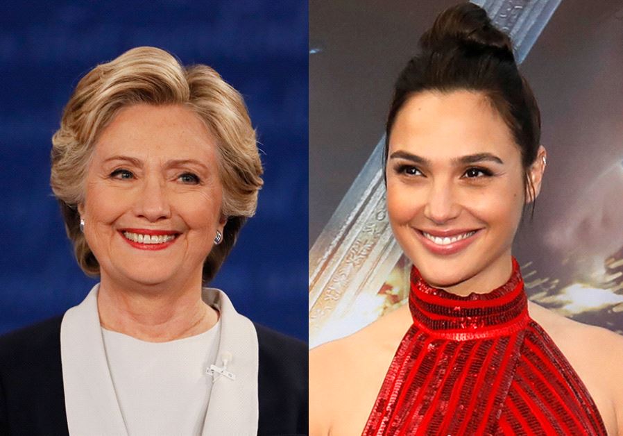 Hillary Clinton and Gal Gadot